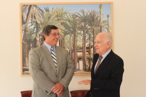 El rector de la UMH y el presidente de la Fundación Manuel Peláez Castillo