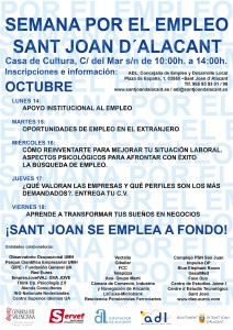 11-10-13-CARTEL SEMANA POR EL EMPLEO DE SANT JOAN D´ALACANT_blog